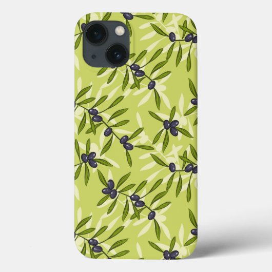 Olijfpatroon Case-Mate iPhone Case (Achterkant)