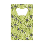 Olijfpatroon Creditkaart Flessenopener (Voorkant)