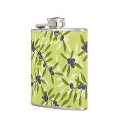 Olijfpatroon Heupfles (Links)