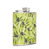 Olijfpatroon Heupfles (Rechts)