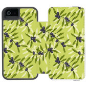 Olijfpatroon Incipio iPhone Portemonnee Hoesje (Agenda Open)