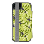 Olijfpatroon Incipio iPhone Portemonnee Hoesje (Agenda Achterkant)