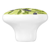 Olijfpatroon Keramische Knop (Zijkant)