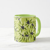 Olijfpatroon Mok (Voorkant rechts)