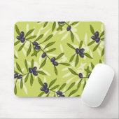 Olijfpatroon Muismat (Met muis)