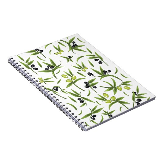 Olijfpatroon Notitieboek (Rechterzijde)