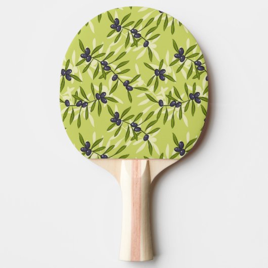 Olijfpatroon Tafeltennisbatje (Voorkant)