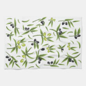  Olijfpatroon Theedoek (Horizontaal)