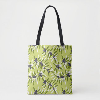 Olijfpatroon Tote Bag