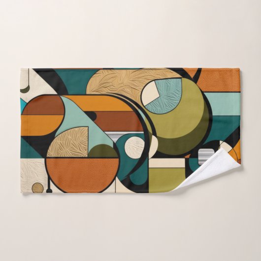 Olijfpatroon van de Pop | Retro-geïnspireerde kuns Bad Handdoek (Handdoek)