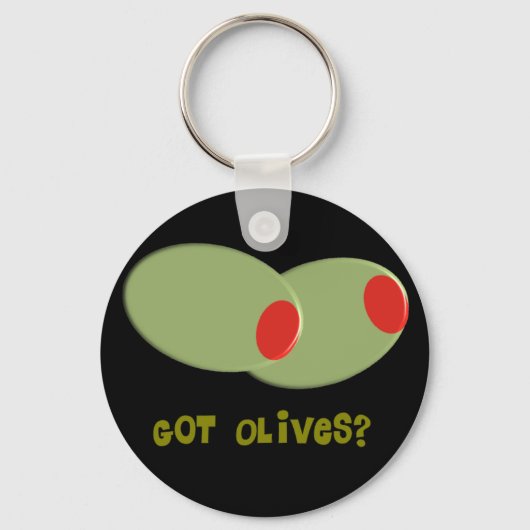 Olijfsdesign Gifts "Heb je Olijven?" Sleutelhanger (Voorkant)
