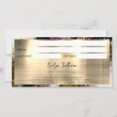 Olijfsmaragdgroene waterverf cadeaubon (Achterkant)