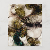 Olijfsmaragdgroene waterverf flyer (Achterkant)