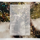 Olijfsmaragdgroene waterverf trifold brochure drieluik kaart (Binnenkant midden)