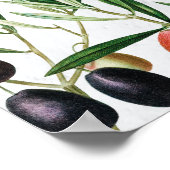 Olijfspreien Grieks eiland Wedding Seating Chart Poster (Hoek)