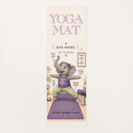 Olijfsterkte Olifant Krijgerhouding Yoga Mat