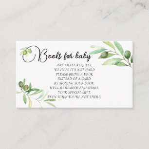 Olijftak Baby shower Boek Aanvraag Invoegen Informatiekaartje