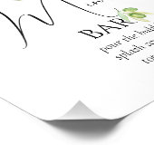 Olijftak Baby shower Mimosa Bar Poster (Hoek)