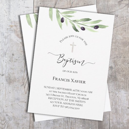 olijftak Baptisme Kaart