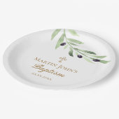 olijftak Baptisme Papieren Bordje (Gekanteld)