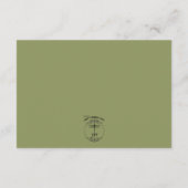 Olijftak Boeketten Bruiloft Details Informatiekaartje (Achterkant)