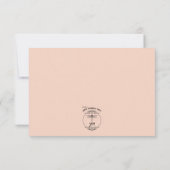 Olijftak Boeketten Bruiloft RSVP Kaartje (Achterkant)