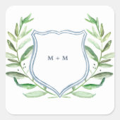 Olijftak Boho Garden Monogram Stickers (Voorkant)