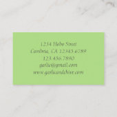 Olijftak botanische boom groen visitekaartje (Achterkant)