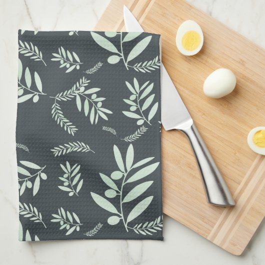 Olijftak Botanische Keuken Schort & Handdoek (Quarter Fold)