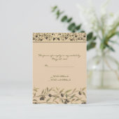 Olijftak: een Toscaanse Touch RSVP Uitnodiging Briefkaart (Staand voorkant)