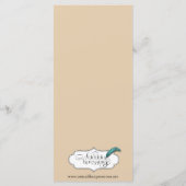 Olijftak: Een Toscaanse Touch Wedding Menu (Achterkant)