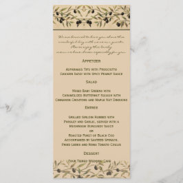 Olijftak: Een Toscaanse Touch Wedding Menu