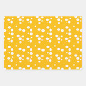 Olijftak en gele kaas patroon inpakpapier vel (Voorkant 3)