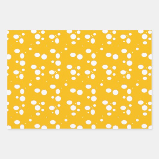 Olijftak en gele kaas patroon inpakpapier vel (Voorkant 3)