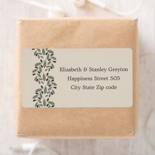 Olijftak garland bruiloft etiket (Insitu)
