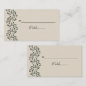 Olijftak garland trouwplaats kaart plaatskaartje (Voorkant / Achterkant)