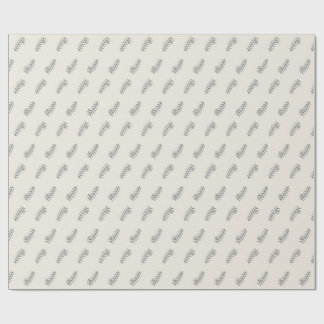 Olijftak Gegraveerd Lijnpatroon Cadeaupapier