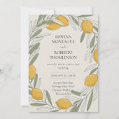 Olijftak Heritage Citroen Mediterrane Huwelijk Kaart (Voorkant)