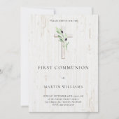 Olijftak hout Cross Katholieke Eerste Communie I Kaart (Voorkant)