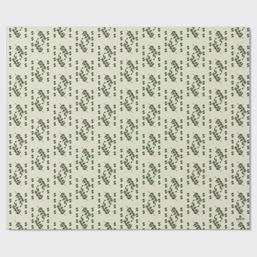 Olijftak in Olive Cadeaupapier (Vlak)