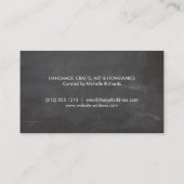 Olijftak krans Logo op krijtbord achtergrond Visitekaartje (Achterkant)