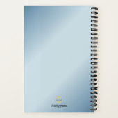 Olijftak krans Professioneel Modern Minimalist Notitieboek (Achterkant)