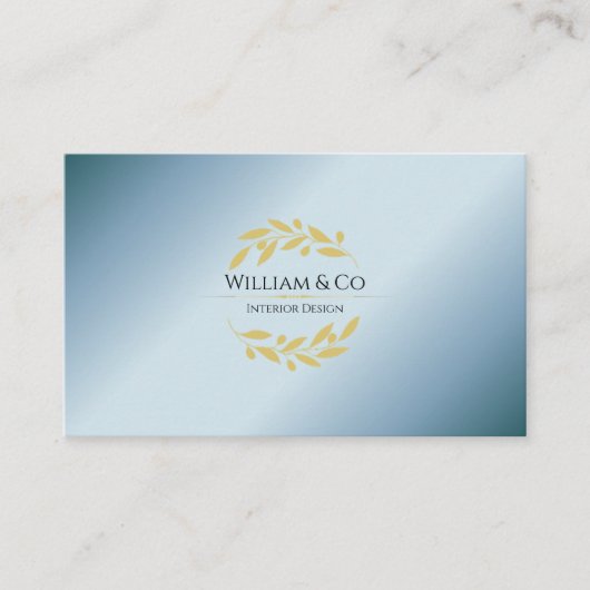 Olijftak krans Professioneel Modern Minimalist Visitekaartje (Voorkant)