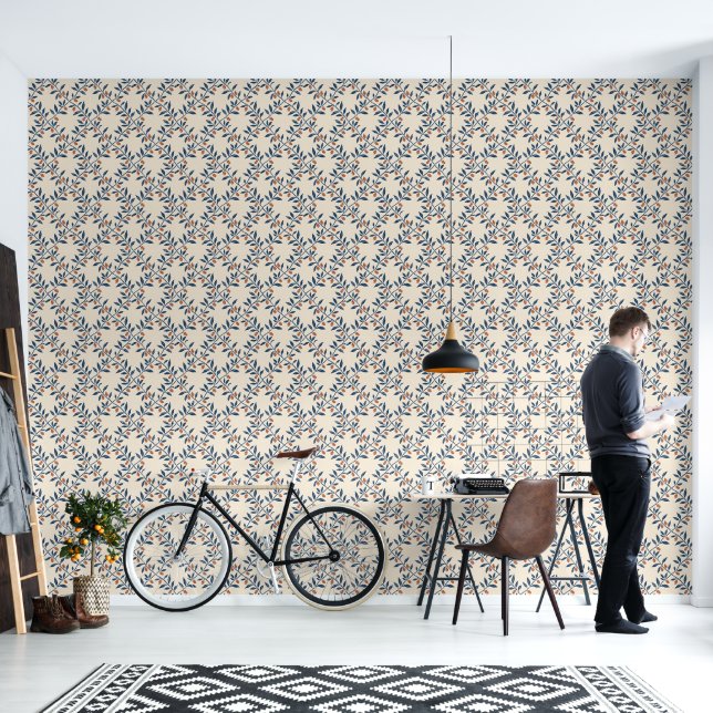 Olijftak Lattice Vintage Botanicals  Behang (Woonkamer)
