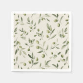Olijftak mediterraan patroon servet (Voorkant)