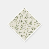 Olijftak mediterraan patroon servet (Hoek)