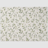 Olijftak mediterraan patroon tissuepapier (Voorkant)