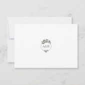 Olijftak Mediterrane charme groene bruiloft RSVP Kaartje (Achterkant)
