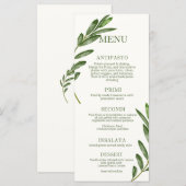 Olijftak Menu (Voorkant / Achterkant)