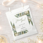 Olijftak Modern Middellandse Zee-huwelijk  Bedankzakje (Geknipt)